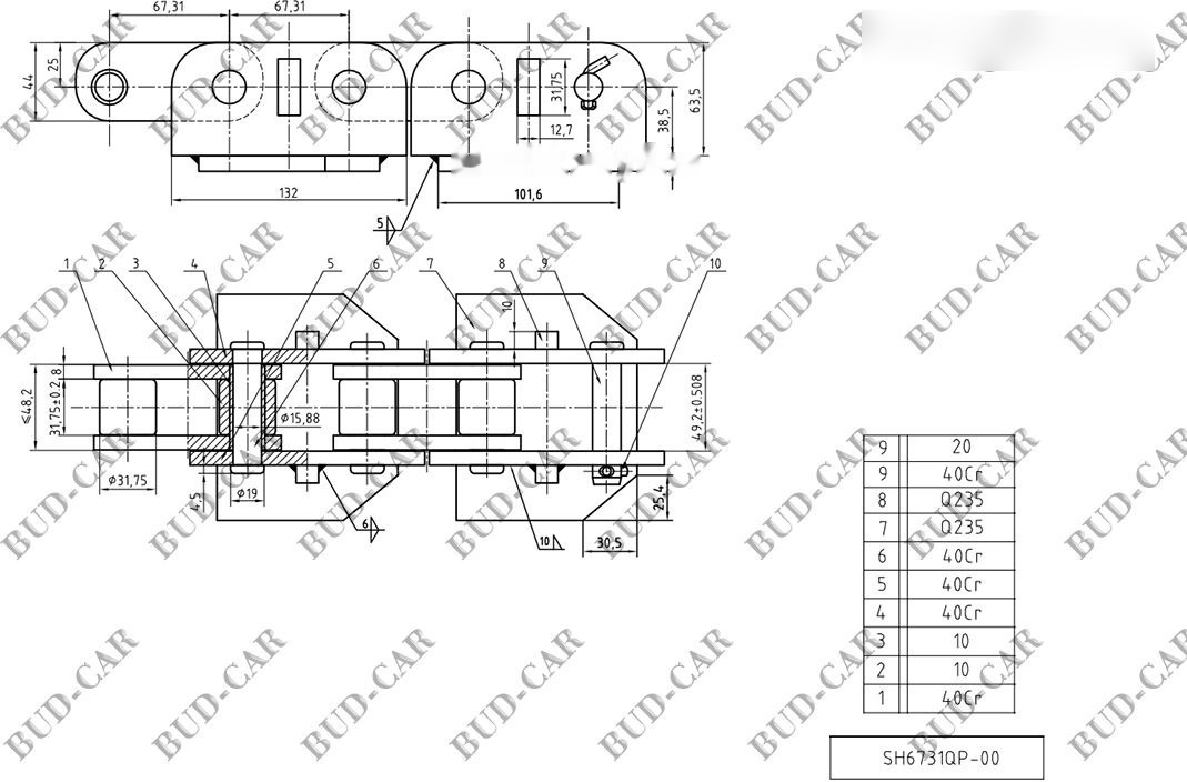 Ersatzteile, Zustand - NEU Chain, Chains, łańcuch, lancuch Vermeer for Vermeer trencher: das Bild 6