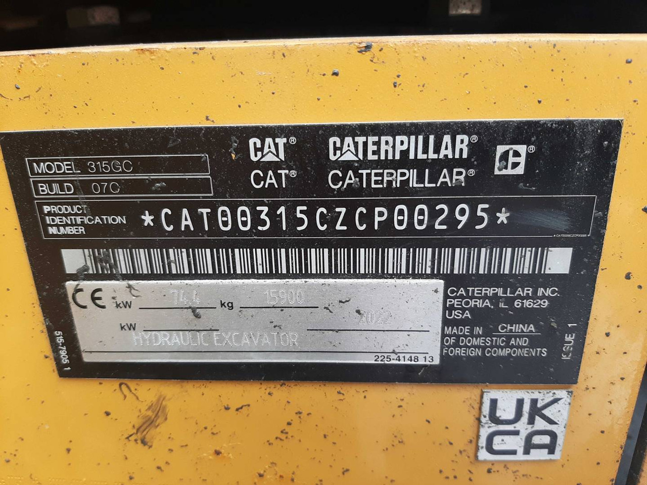 Kettenbagger CAT 315 GC: das Bild 6