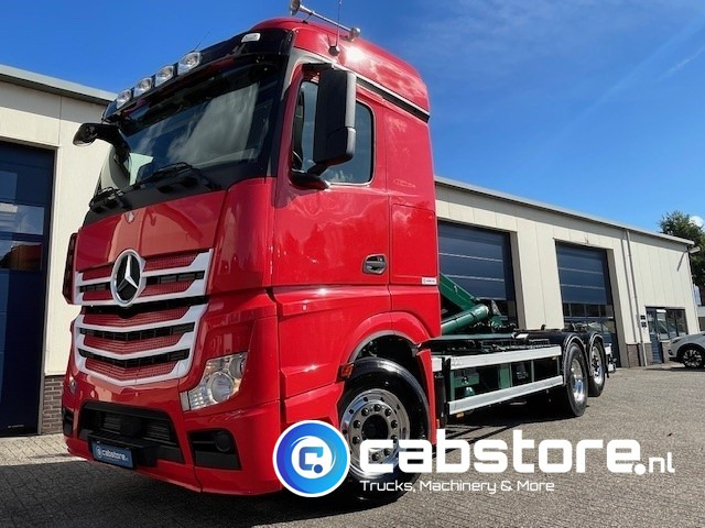 Abrollkipper Mercedes-Benz ACTROS 2542 6x2 Euro 6 - HIAB-Multilift 26 Ton's Haakarmsysteem - Containerlift -Bouwjaar 2016 - Km 544.497: das Bild 20