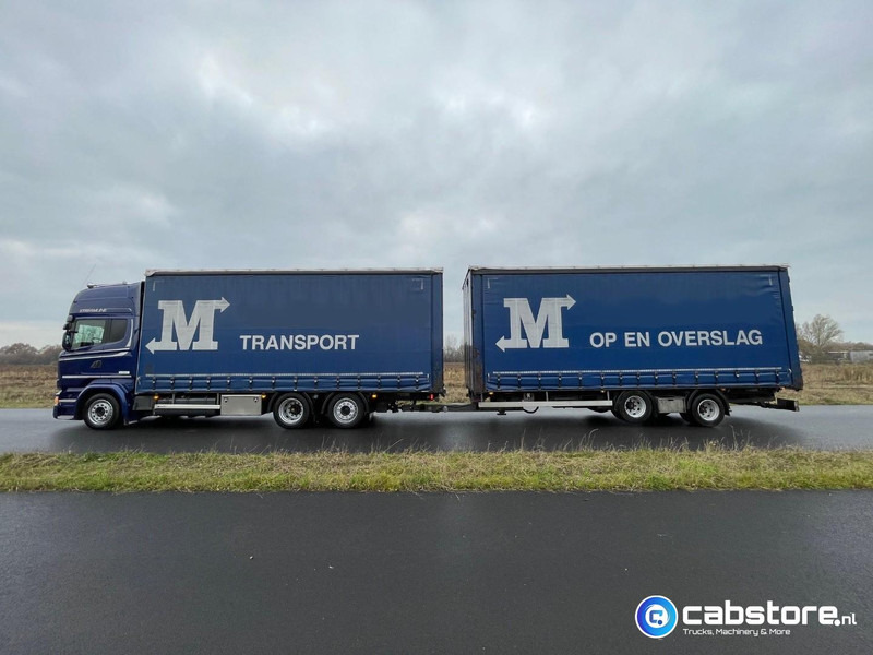 Plane LKW Scania R450 LB6X2MLB Euro 6 - Bouwjaar 2016 - Topline - Doorlaad-volume combi+ Wecon Middenas aanhangwagen - Good condition: das Bild 8 Plane LKW Scania R450 LB6X2MLB Euro 6 - Bouwjaar 2016 - Topline - Doorlaad-volume combi+ Wecon Middenas aanhangwagen - Good condition: das Bild 8