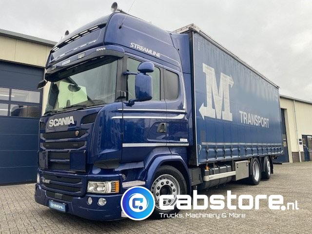 Scania R450 LB6X2MLB Euro 6 - Bouwjaar 2016 - Topline - Doorlaad-volume combi+ Wecon Middenas aanhangwagen - Good condition - Plane LKW: das Bild 4 Scania R450 LB6X2MLB Euro 6 - Bouwjaar 2016 - Topline - Doorlaad-volume combi+ Wecon Middenas aanhangwagen - Good condition - Plane LKW: das Bild 4