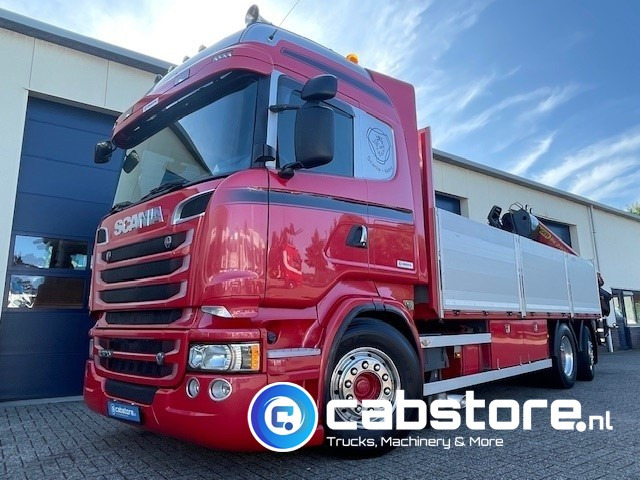 Scania R520 LB6X2*4HNB Euro 6 - Bouwjaar 2013 - Highline - Opticruise - Open box + Palfinger PK 24001-K B Autolaadkraan - Good condition ! - Pritsche LKW, Autokran: das Bild 1 Scania R520 LB6X2*4HNB Euro 6 - Bouwjaar 2013 - Highline - Opticruise - Open box + Palfinger PK 24001-K B Autolaadkraan - Good condition ! - Pritsche LKW, Autokran: das Bild 1