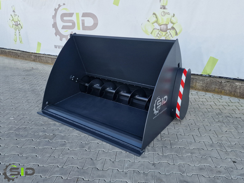Ladeschaufel für Landmaschine, Zustand - NEU SID EINFUTTERSCHAUFEL MIT SCHNECKE / Godet distributeur de concentrés / Feeder bucket 1,2 M: das Bild 7