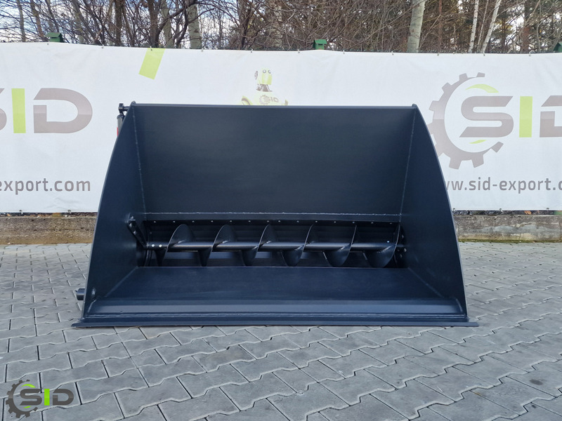 Ladeschaufel für Landmaschine, Zustand - NEU SID EINFUTTERSCHAUFEL MIT SCHNECKE / Godet distributeur de concentrés / Feeder bucket 1,2 M: das Bild 8