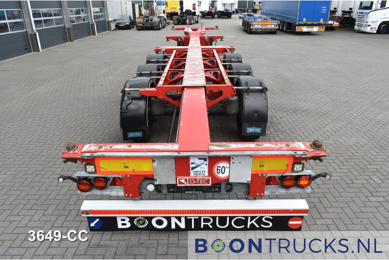 Container/ Wechselfahrgestell Auflieger D-Tec FLEXITRAILER | 2x20-30-40-45ft HC * 2x LIFT AXLE * 2x EXTENDABLE * NL TRAILER * APK 09-2026: das Bild 7