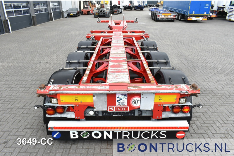 Container/ Wechselfahrgestell Auflieger D-Tec FLEXITRAILER | 2x20-30-40-45ft HC * 2x LIFT AXLE * 2x EXTENDABLE * NL TRAILER * APK 09-2026: das Bild 6
