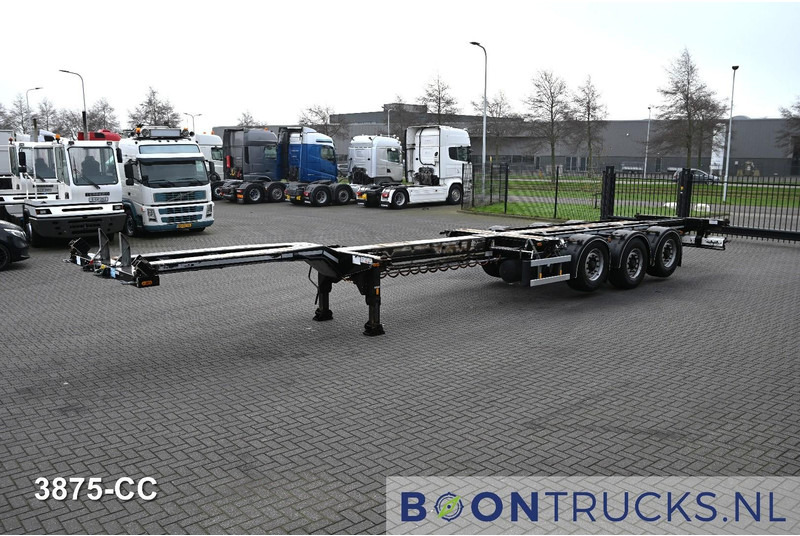 D-Tec FLEXITRAILER LS | 2x20-30-40-45ft HC * 2x LIFT AXLE * BPW / DISC * MOT 01-2027 - Container/ Wechselfahrgestell Auflieger: das Bild 4 D-Tec FLEXITRAILER LS | 2x20-30-40-45ft HC * 2x LIFT AXLE * BPW / DISC * MOT 01-2027 - Container/ Wechselfahrgestell Auflieger: das Bild 4