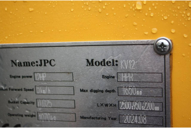 Minibagger JPC KV12: das Bild 6 Minibagger JPC KV12: das Bild 6