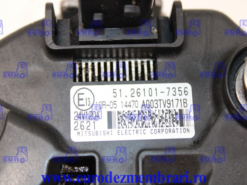ALTERNATOR MAN TGX TG3 51.26101.7356, 51.26101.7348, 51.26101.7337 - Lichtmaschine für LKW: das Bild 2 ALTERNATOR MAN TGX TG3 51.26101.7356, 51.26101.7348, 51.26101.7337 - Lichtmaschine für LKW: das Bild 2