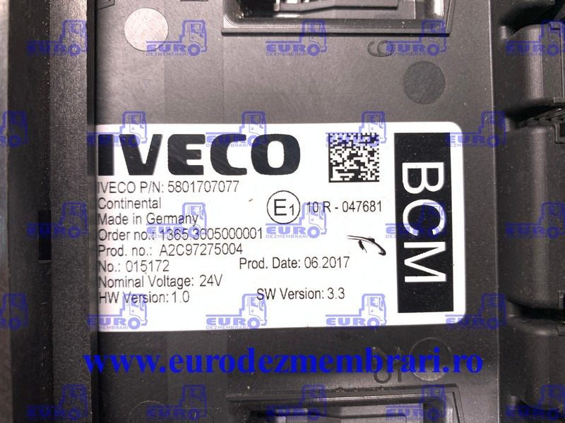CALCULATOR BCM IVECO 5801707077 - Steuergerät für LKW: das Bild 1 CALCULATOR BCM IVECO 5801707077 - Steuergerät für LKW: das Bild 1
