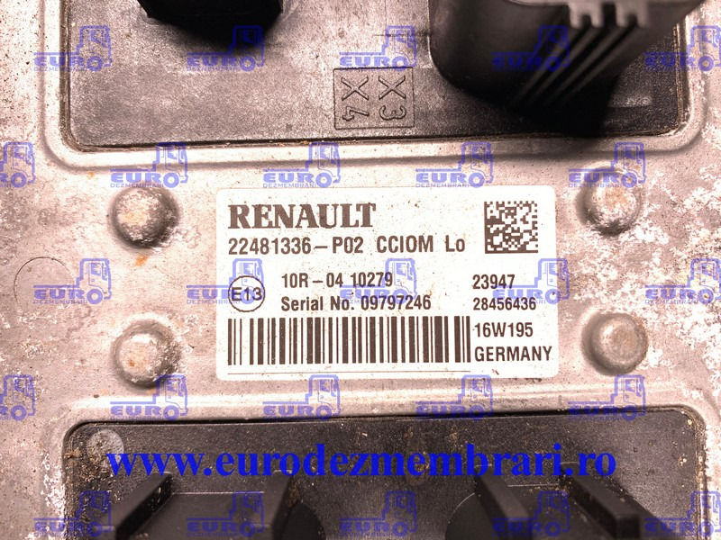 CALCULATOR CCIOM RENAULT T STANDARD 22481336 - Steuergerät für LKW: das Bild 2 CALCULATOR CCIOM RENAULT T STANDARD 22481336 - Steuergerät für LKW: das Bild 2