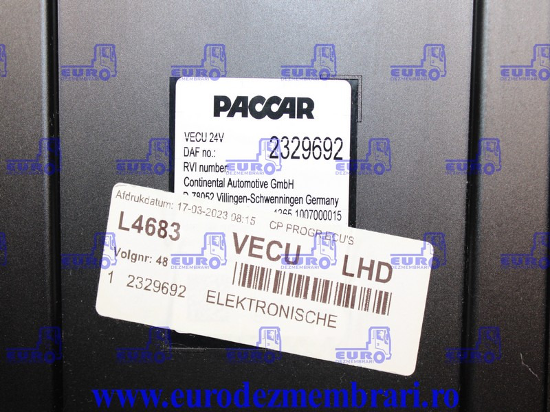 CALCULATOR VECU DAF XF XG 2329692 - Steuergerät für LKW: das Bild 3 CALCULATOR VECU DAF XF XG 2329692 - Steuergerät für LKW: das Bild 3