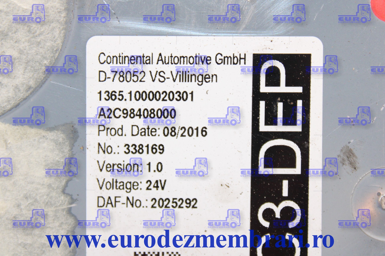 CALCULATOR VIC3-DEP DAF XF106 2025292 - Steuergerät für LKW: das Bild 2 CALCULATOR VIC3-DEP DAF XF106 2025292 - Steuergerät für LKW: das Bild 2