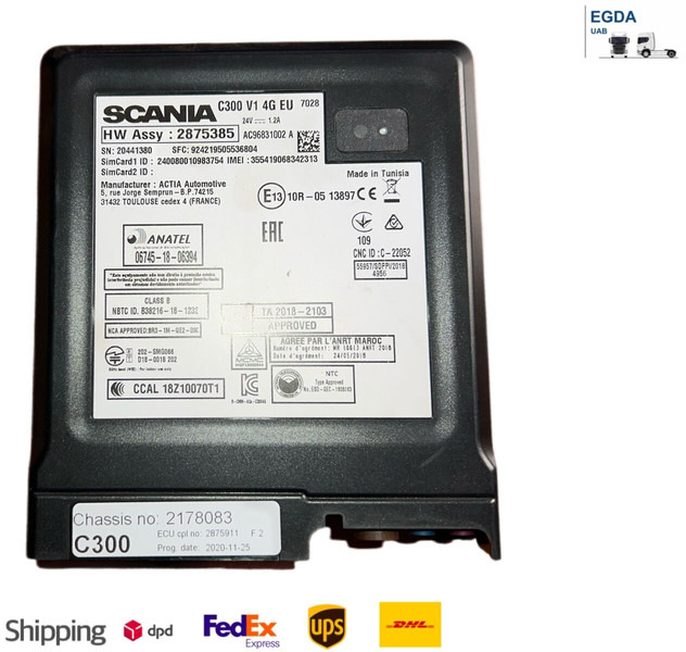 Scania C300 V1 - Steuergerät: das Bild 1 Scania C300 V1 - Steuergerät: das Bild 1