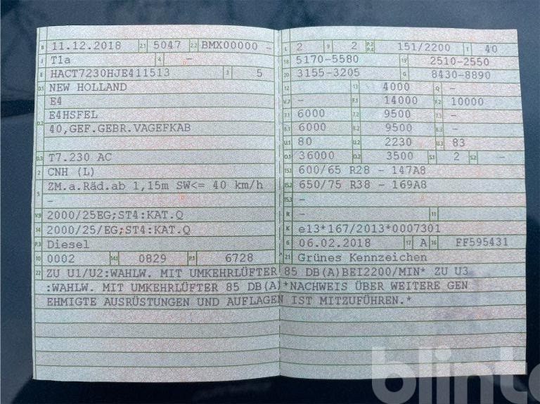 Traktor New Holland T7 230 (2018): das Bild 7