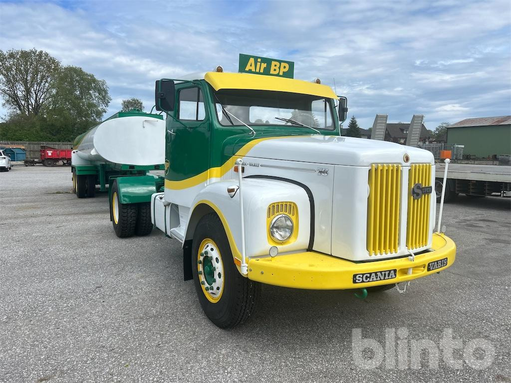SCANIA Vabis L 76 42 160 Super & Tanktrailer Br. Fors - Sattelzugmaschine, Tankauflieger: das Bild 4 SCANIA Vabis L 76 42 160 Super & Tanktrailer Br. Fors - Sattelzugmaschine, Tankauflieger: das Bild 4