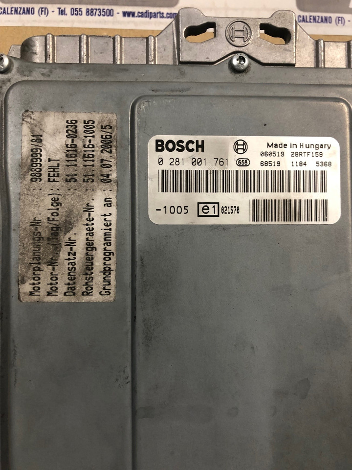 CENTRALINA EDC - RIF. BOSCH 0281001761 - RIF. MAN 51116167177 - Steuergerät: das Bild 2 CENTRALINA EDC - RIF. BOSCH 0281001761 - RIF. MAN 51116167177 - Steuergerät: das Bild 2