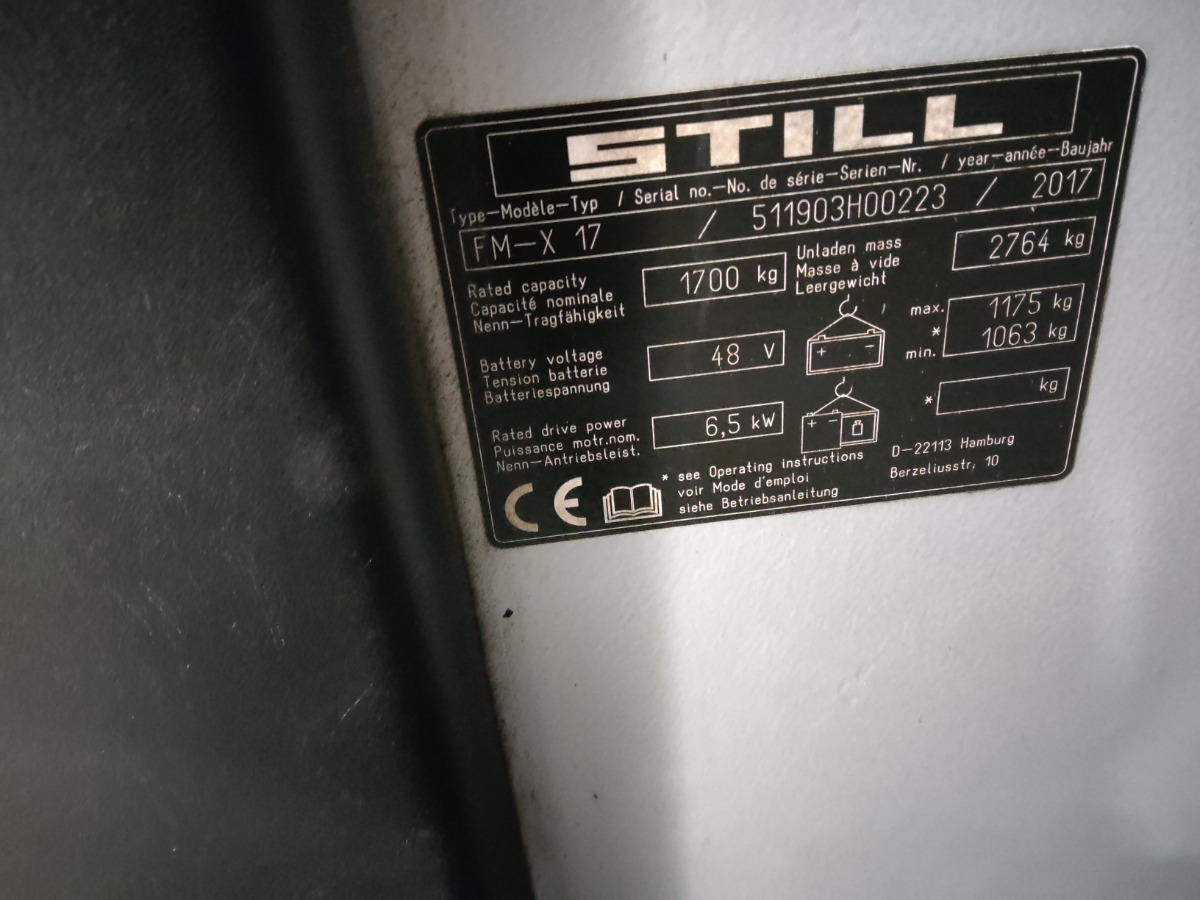 Still FM-X17 - Schubmaststapler: das Bild 5 Still FM-X17 - Schubmaststapler: das Bild 5