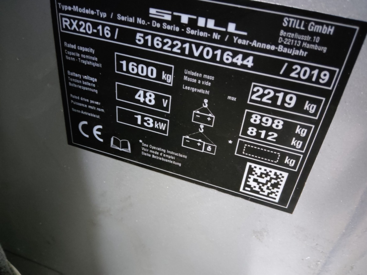 Still RX20-16/BATT.NEU - Elektrostapler: das Bild 4 Still RX20-16/BATT.NEU - Elektrostapler: das Bild 4