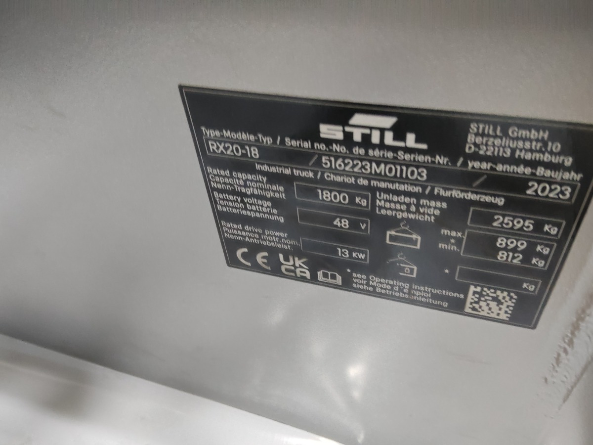 Still RX20-18 - Elektrostapler: das Bild 5 Still RX20-18 - Elektrostapler: das Bild 5