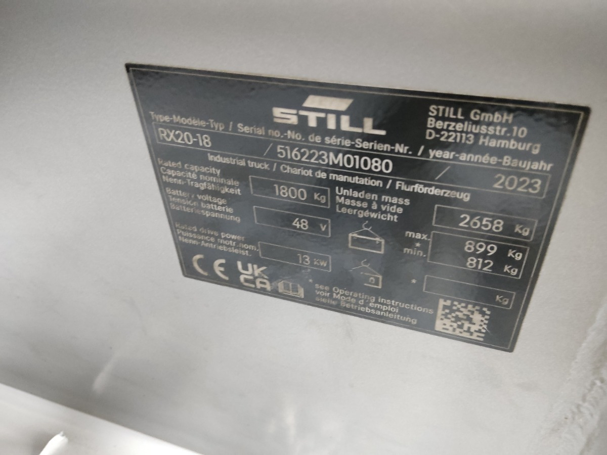 Still RX20-18 - Elektrostapler: das Bild 5 Still RX20-18 - Elektrostapler: das Bild 5