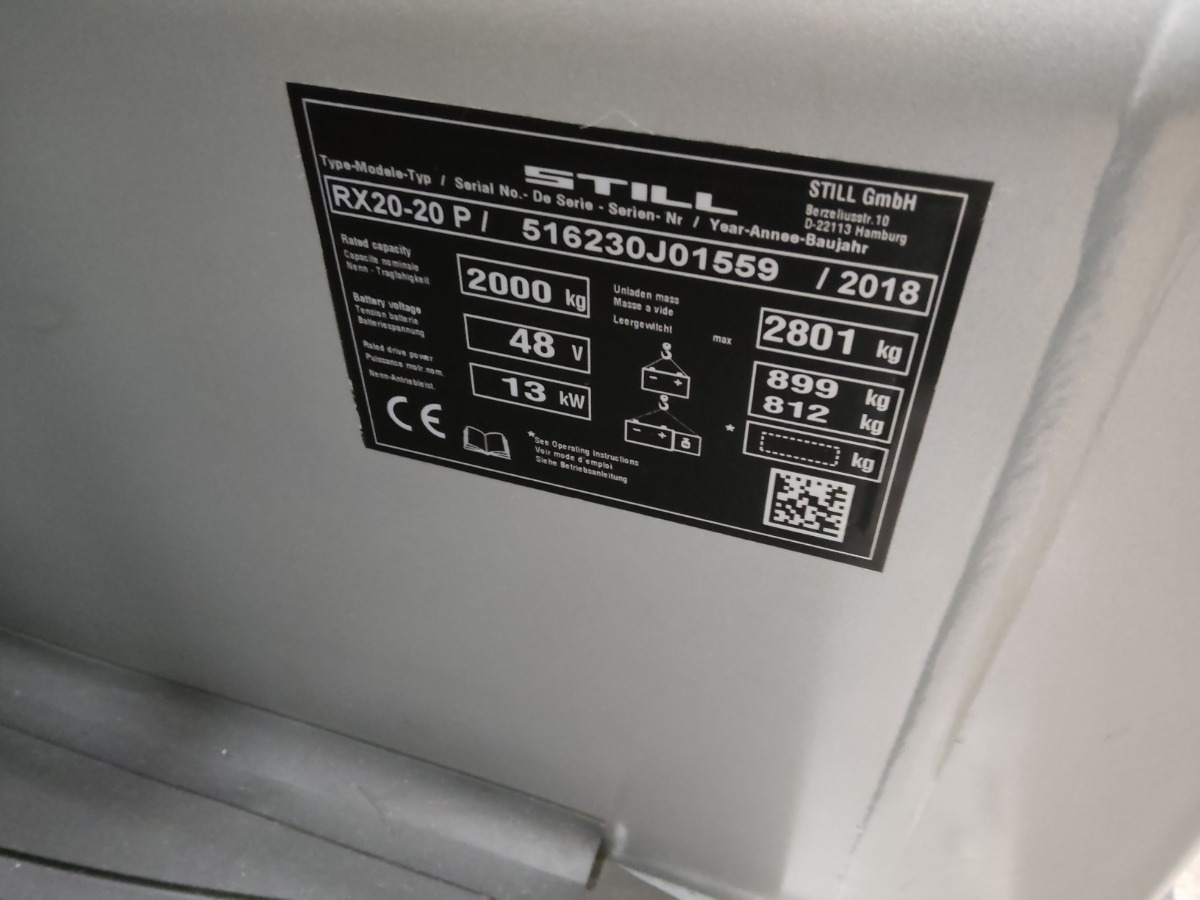 Still RX20-20P/BATT.NEU - Elektrostapler: das Bild 4 Still RX20-20P/BATT.NEU - Elektrostapler: das Bild 4