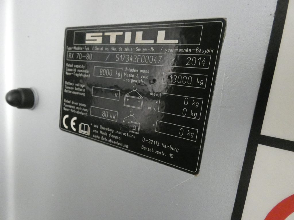 Still RX70-80 - Dieselstapler: das Bild 5 Still RX70-80 - Dieselstapler: das Bild 5