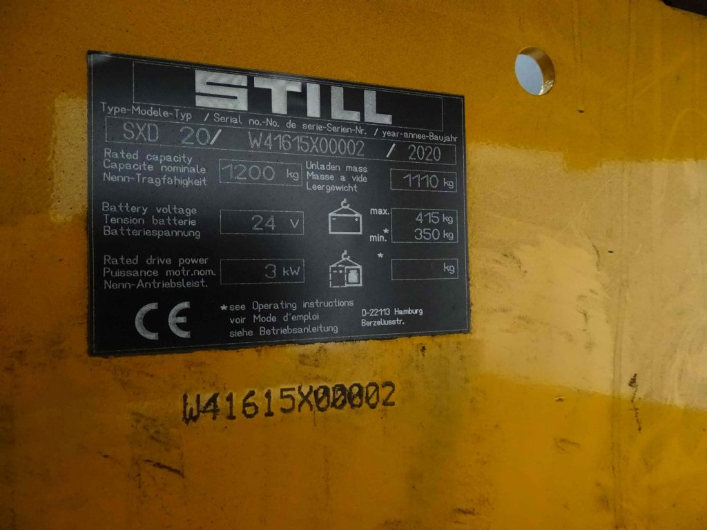 Still SXD20 - Hochhubwagen: das Bild 5 Still SXD20 - Hochhubwagen: das Bild 5