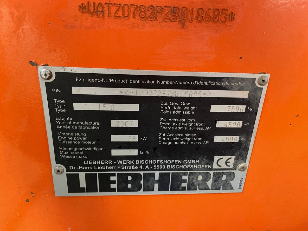 Radlader Liebherr L510: das Bild 8