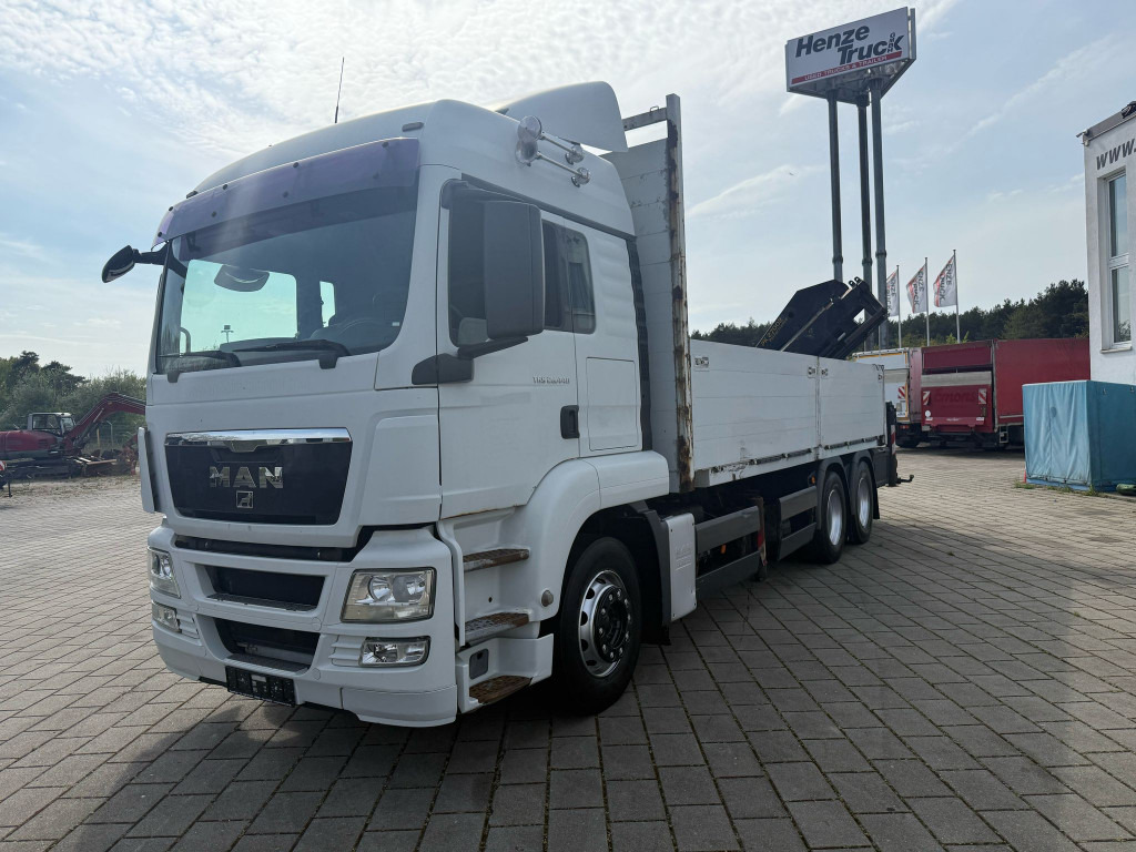 MAN TG-S 26.440 6x4 Pritsche Heckkran PK 27002+Funk - Pritsche LKW, Autokran: das Bild 1 MAN TG-S 26.440 6x4 Pritsche Heckkran PK 27002+Funk - Pritsche LKW, Autokran: das Bild 1