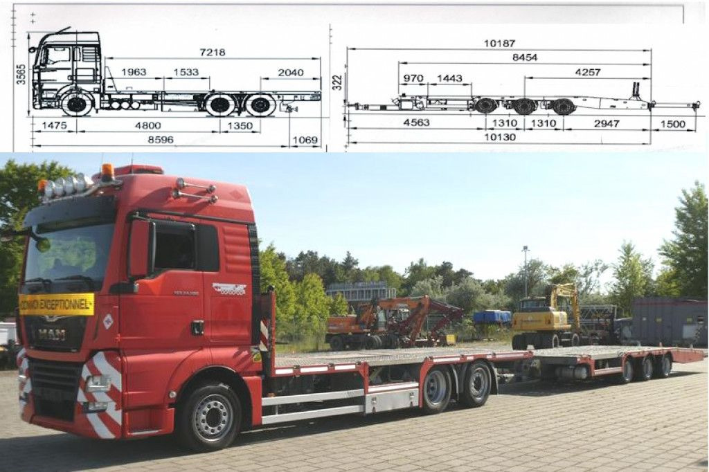 MAN TG-X 24.500 6x2-4 LL-U Pritsche Maschinentranspo - Pritsche LKW: das Bild 1 MAN TG-X 24.500 6x2-4 LL-U Pritsche Maschinentranspo - Pritsche LKW: das Bild 1